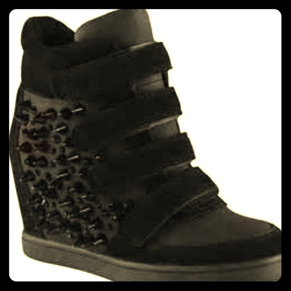Spike Sneaker Wedges