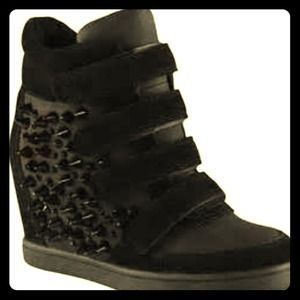 Spike Sneaker Wedges