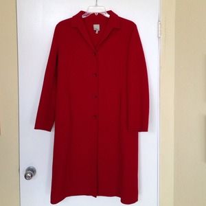 Anne Klein Jackets & Coats - Red wool blend coat Anne Klein Jackets & Coats - Red wool blend coat