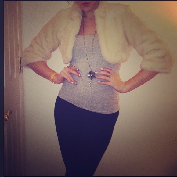 A fabulous fake fur cover up!