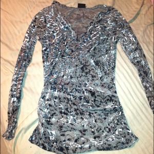 grey animal print that is slightly velvet!