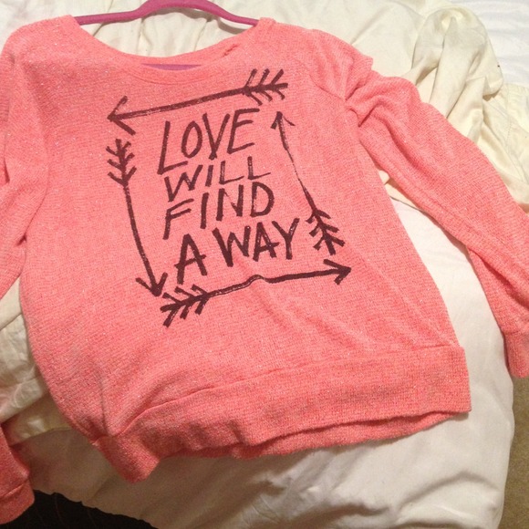 Coral mesh sweater