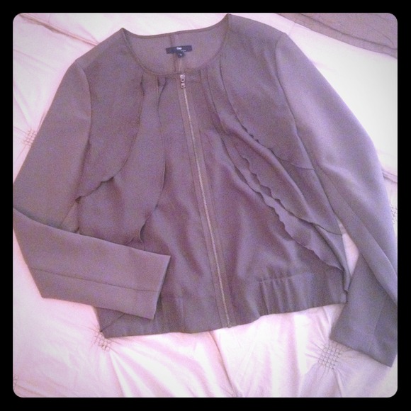 Reduced!! Gap grey zip up dress jacket.