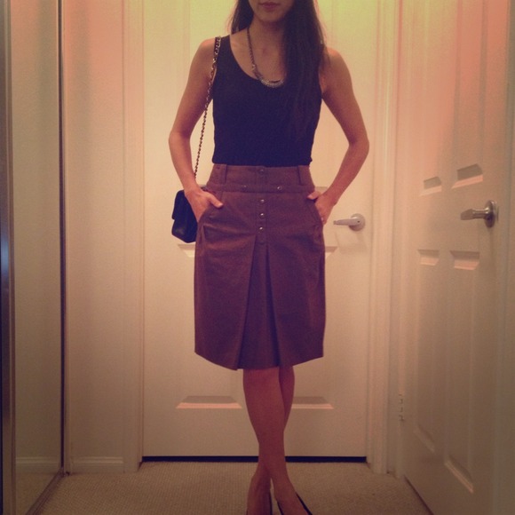 mayle Dresses & Skirts - Maybe olive brown skirt