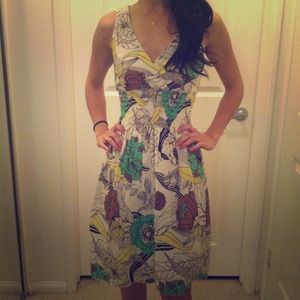 Floral print dress