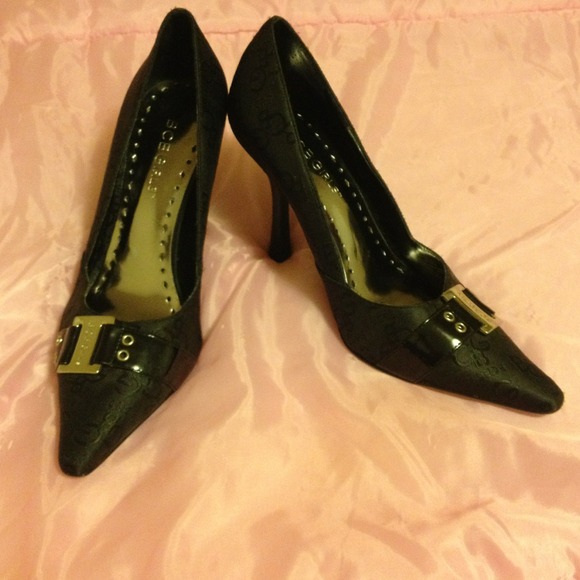 Sold!!!!Black bcbgirls high heeled shoes