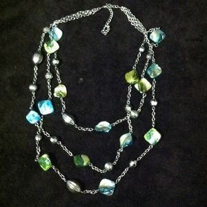 Blue & green necklace