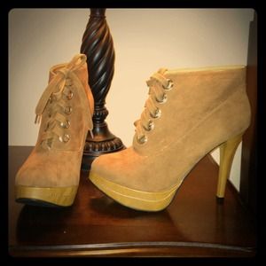 Brand new in box velvet ankle boots!