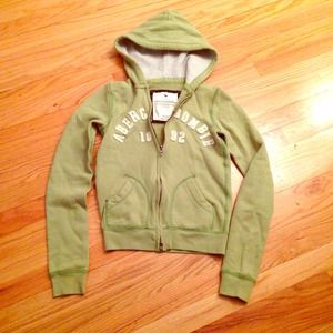 Abercrombie green zip up