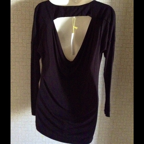 Long sleeve cut draped back knit top‼️‼️‼️‼️‼️ - Picture 2 of 2