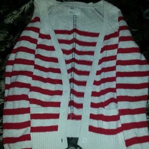 Candy cane cardigan