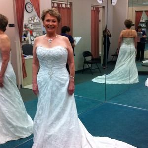 Wedding Gown, shoes, veil