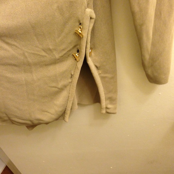 Tan Distressed Cardigan - Picture 3 of 3