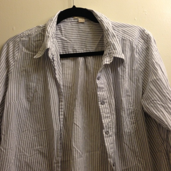 Gray Striped Dress Shirt - Picture 2 of 3