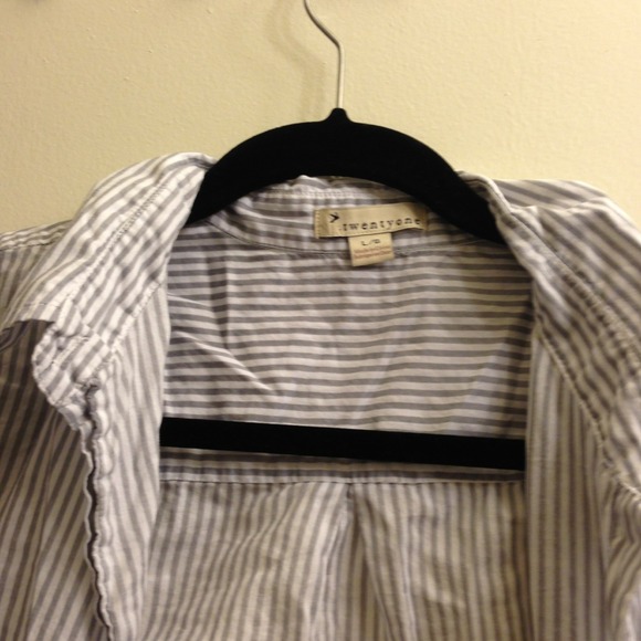 Gray Striped Dress Shirt - Picture 3 of 3