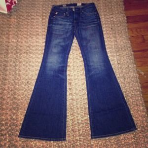 AG petite bell bottoms
