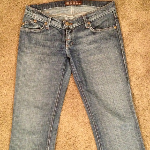 SOLD in Bundle! R&R Jaguar boot cut jeans, sz  27 - Picture 2 of 4