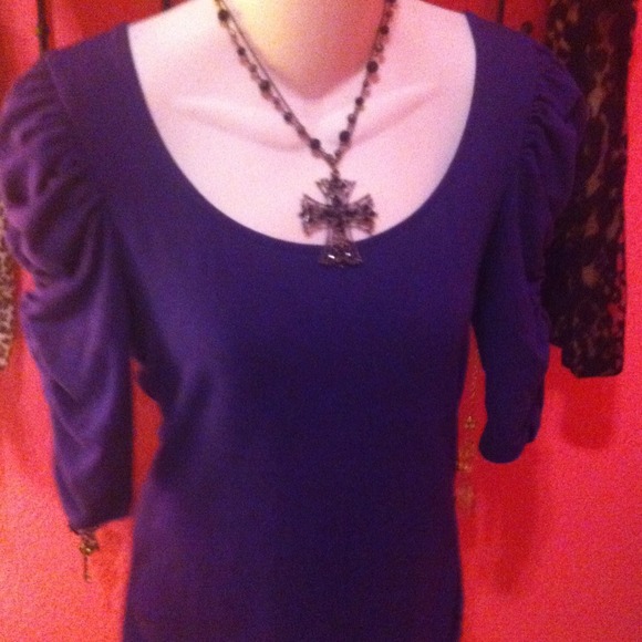 Pretty Purple Express Top & Green Kaki Dress