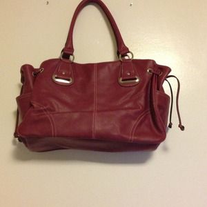 Plum handbag