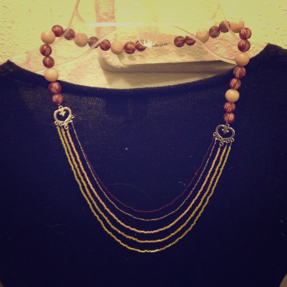 Handmade beaded necklace.