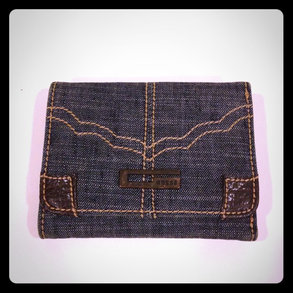 Guess Handbags - Guess Denim Tri-Fold Wallet
