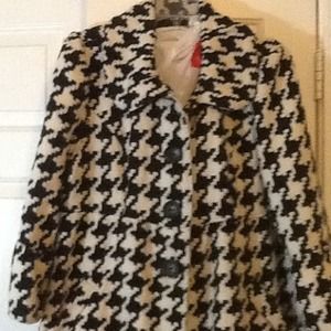 Houndstooth coat