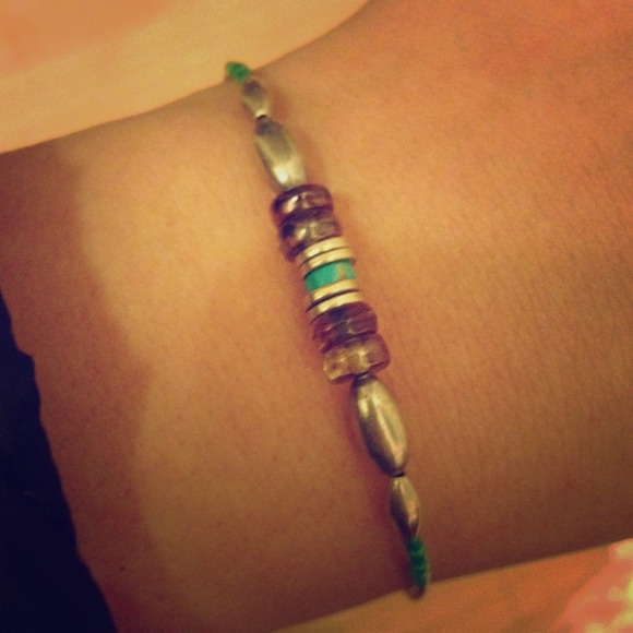 Sterling silver beaded bracelet