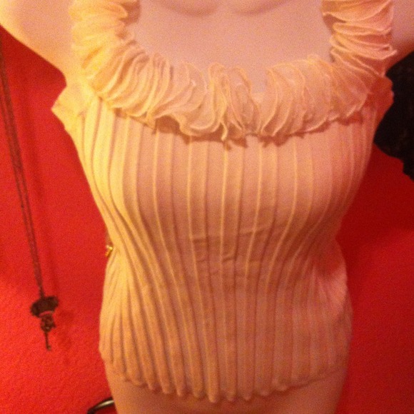 Cream colored sweater top
