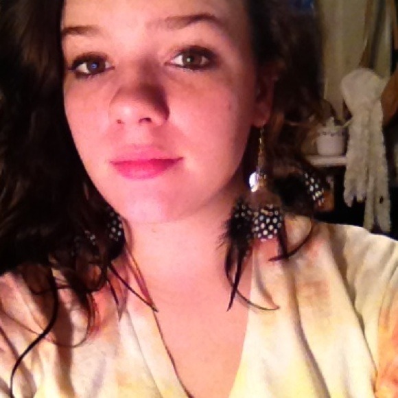 Feather earrings