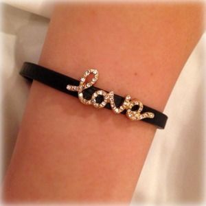 Black Magnetic 'Love' Bracelet