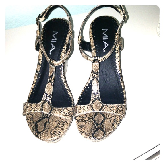 MIA Shoes - REDUCED PRICE!!!! MIA snake skin wedges!