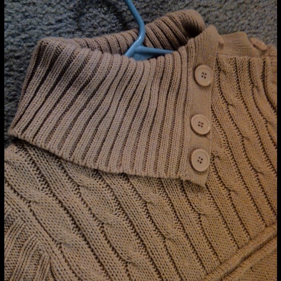 Sand colored knit sweater dress. - Picture 3 of 3