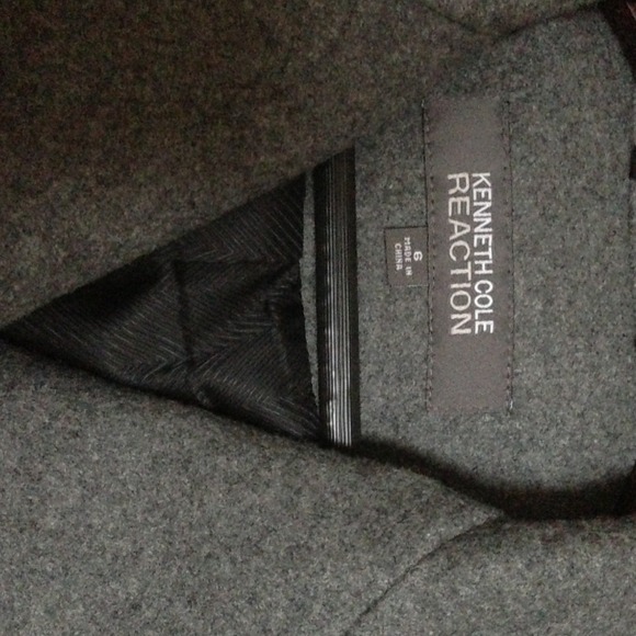 Kenneth Cole reaction wool coat size 6 - Picture 3 of 4