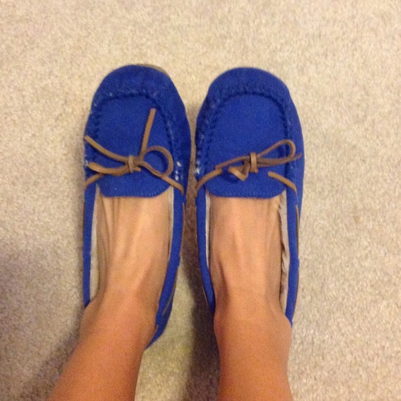 royal blue moccasins