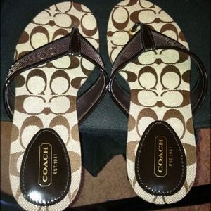 New Coach Flip Flops