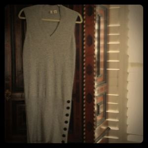 Anthropologie heather gray sweater dress