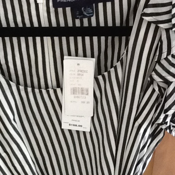 PRICE SLASH French Connection b&w stripes NWT - Picture 2 of 3