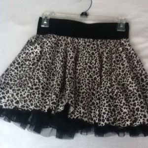 Leopard print skirt