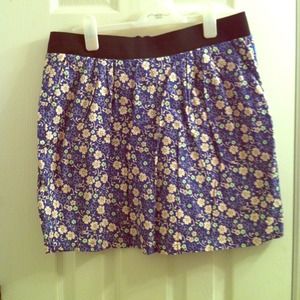 Floral mini skirt