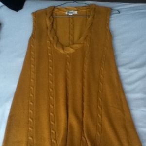 Mustard sweater dress