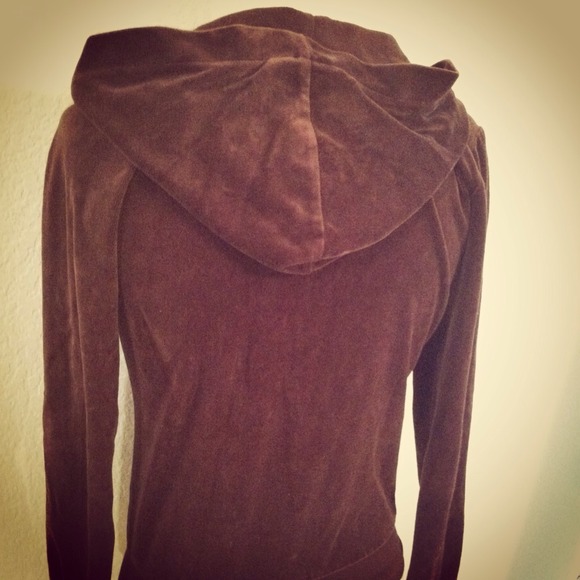 REDUCED! Sz S Brown Zip Up Hoodie - Picture 2 of 4