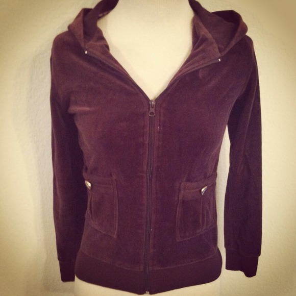 REDUCED! Sz S Brown Zip Up Hoodie - Picture 3 of 4