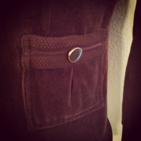 REDUCED! Sz S Brown Zip Up Hoodie - Picture 4 of 4