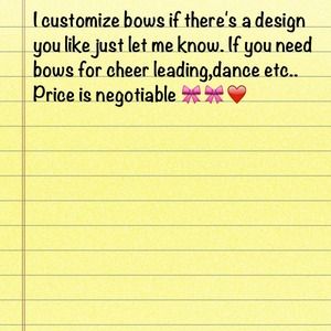 Bows,clips,headbands etc