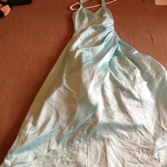 💥Sale! Beaded Halter Top Prom Dress - Picture 4 of 4