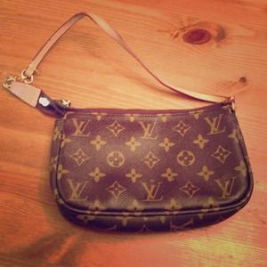 Louis Vuitton inspired wristlet