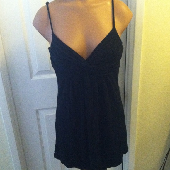 ❌*@1cuppycake Cute Black Spaghetti Strap Tunic