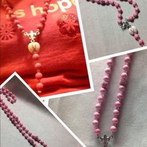 Breast Cancer Survivor Rosary Necklace