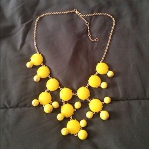 Yellow Bubble Statement Necklace