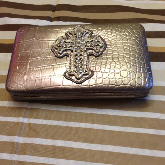 Cross Design stylish Clutch.New w/o tag